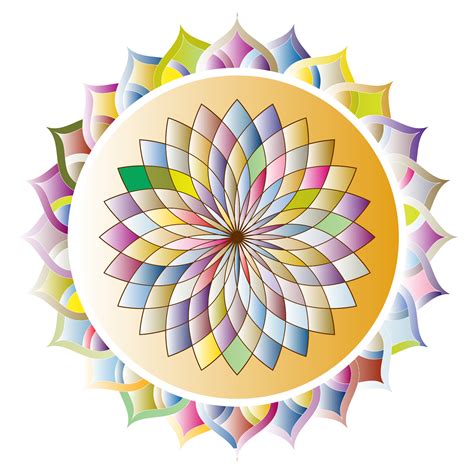 Download #FFFF00 Prismatic Mandala Line Art 7 SVG | FreePNGImg