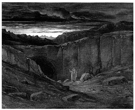 File:Gustave Doré - Dante Alighieri - Inferno - Plate 8 (Canto III - Abandon all hope ye who ...