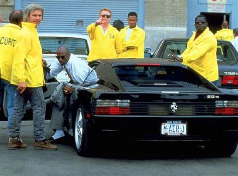 Michael Jordan With The Custom "M-AIR-J" Plates On His Ferrari 512 TR ...