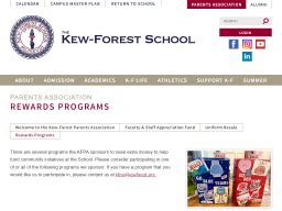 Kew-Forest School Rewards Programs | Loyalty Rewards Program | United States - Rewards.Show