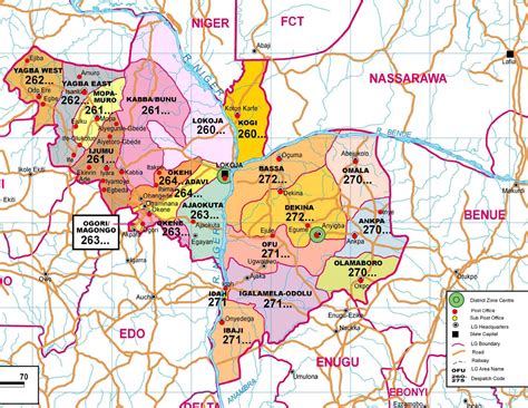 Kogi State Zip Code Map