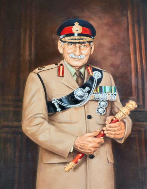 The Portrait of Sam Manekshaw Editorial Photo - Image of troop, special ...