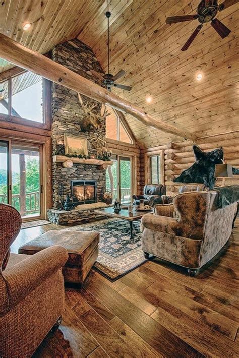 Top 60 Best Log Cabin Interior Design Ideas - Mountain Retreat Homes