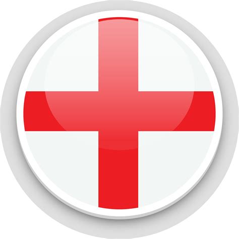 National flag button of England. 24289415 Vector Art at Vecteezy