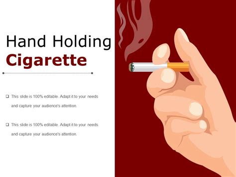 Hand Holding Cigarette Powerpoint Presentation Templates | PowerPoint Slide Templates Download ...