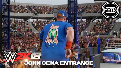 WWE 2K18 - John Cena WrestleMania - Full Entrance - YouTube