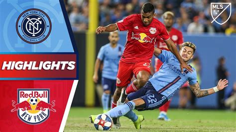 NYCFC vs. New York Red Bulls | VAR Calls For Red Card! | HIGHLIGHTS - YouTube