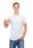 Blank White T-shirt Model Man 2 Royalty Free Stock Photography - Image ...