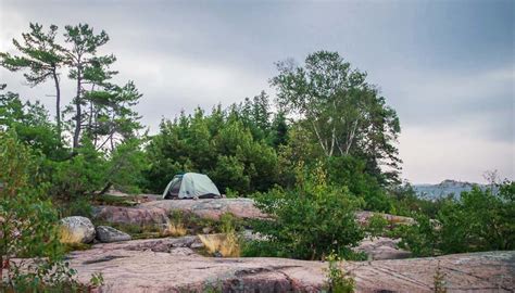 Fabulous Camping on Georgian Bay near Killarney Park - Hike Bike Travel