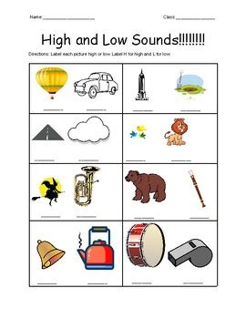 Labeling High and Low by Jacob Schumacher | TPT