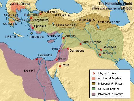 The #Hellenistic period extends from the death of #Macedonian king # ...