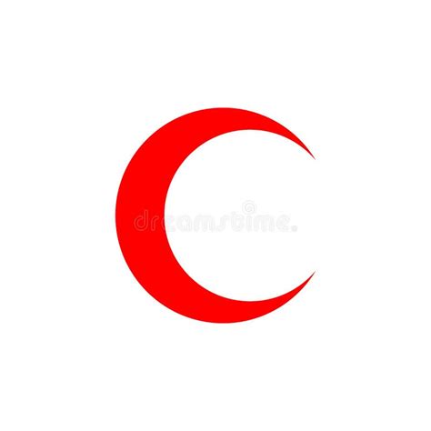 Flag of the Red Crescent Icon - International Movement of Medical - Vector. Stock Vector ...