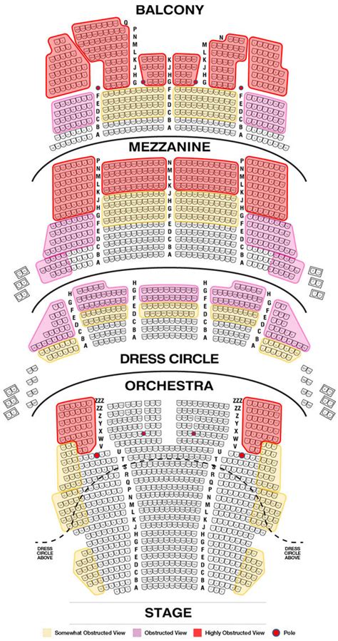 Chicago Theatre Seating Map - Printable Map