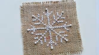 How To Create A Cross Stitched Snowflake - DIY Crafts Tutorial - Guidecentral - YouTube