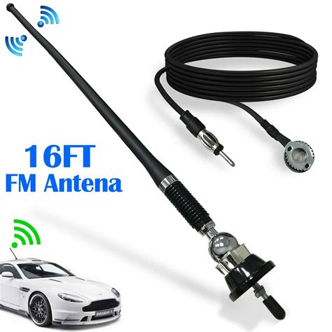 TSV Waterproof Marine Radio Antenna Rubber Duck Dipole Flexible Mast FM ...