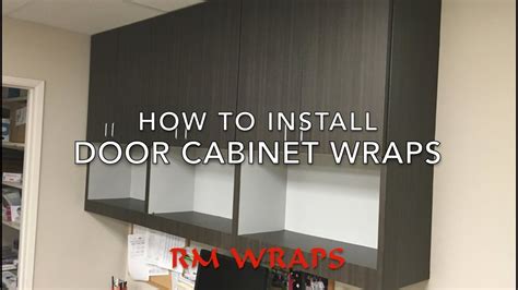 Wrapping a cabinet door with 3M Di-noc vinyl Rmwraps.com | Kitchen cabinets wrapped, Vinyl wrap ...