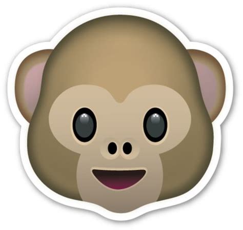 Monkey Face | Monkey emoji, Emoji stickers, Emoji