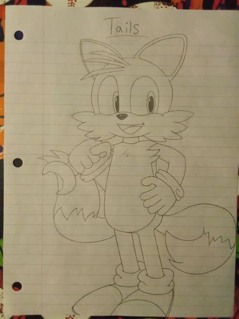 Tails the fox drawing : r/SonicTheHedgehog