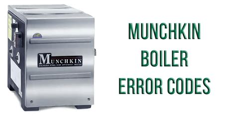 Munchkin boiler error codes