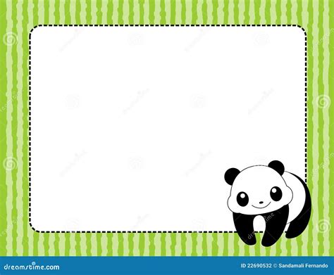 Panda frame / border stock vector. Illustration of bear - 22690532