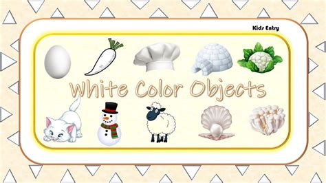 White Color Objects | Learn Colors | Things that are in White colors | White Colors - Kids Entry ...