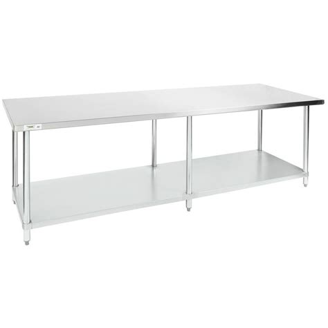 8' STAINLESS STEEL TABLE