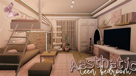 ROBLOX BLOXBURG: Aesthetic Teen Bedroom | speedbuild ♡ - YouTube