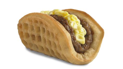 Taco Bell Breakfast Menu Waffle Taco