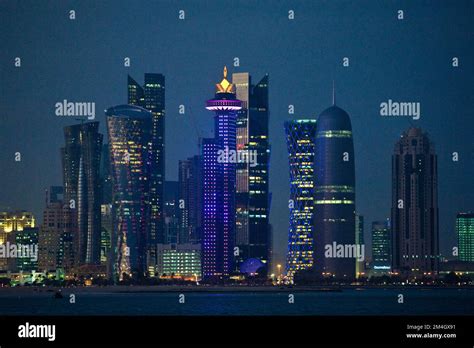 Qatar, Doha, skyline Stock Photo - Alamy