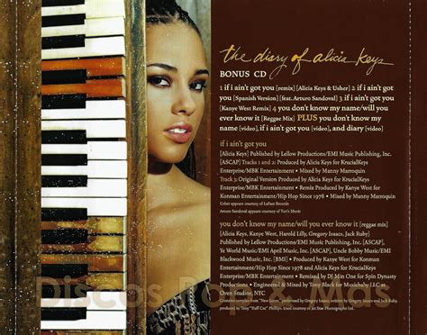 Discos Pop & Mas: Alicia Keys - The Diary of Alicia Keys (Special Edition)