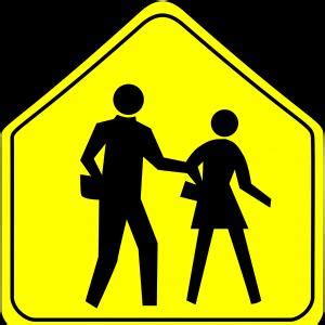 clipart signs student crossing - Clipground