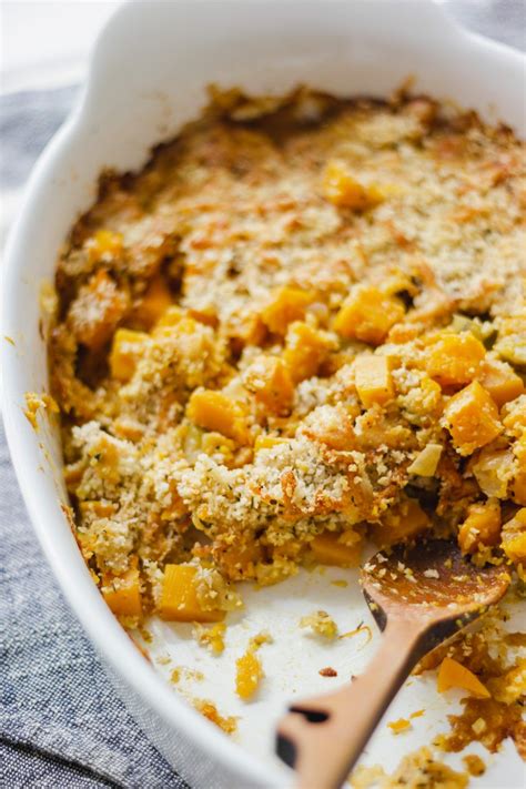 Cheesy Roasted Butternut Squash Casserole – Brooke Basinger | Butternut ...