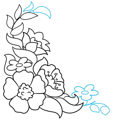 Easy Flower Border Designs To Draw | Best Flower Site