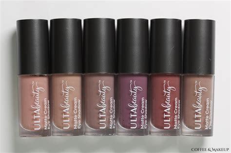 Ulta Beauty Matte Cream Eye Shadows by Coffee & Makeup