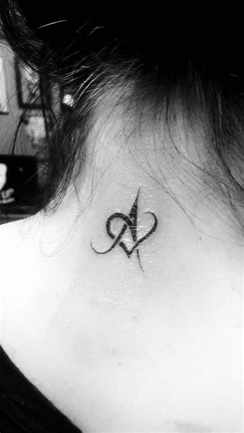 My first tattoo ever! The letter A | Dövme fikirleri, Dövme, Tattoo