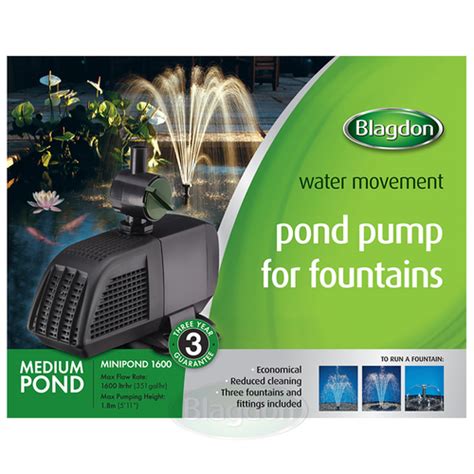 Blagdon Minipond 1600 | Fountain & Water Feature Pump