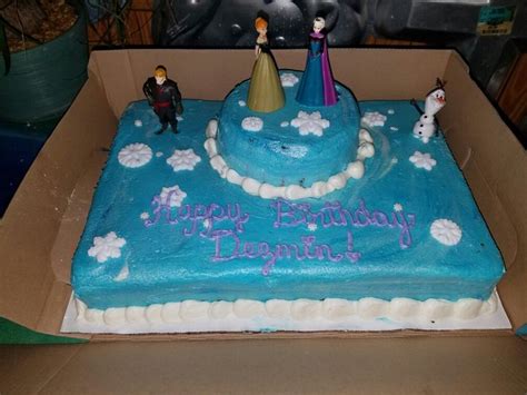 Frozen decorated cake | Frozen cake decorations, Cake, Desserts