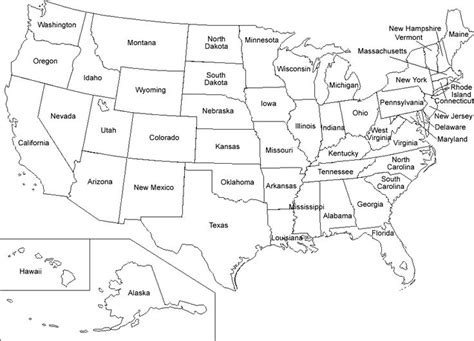 5 Regions Of Usa Printable Cut Outs Printable Map Of Usa - Free ...