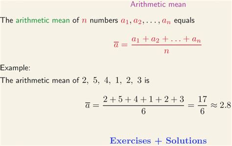 Arithmetic Mean