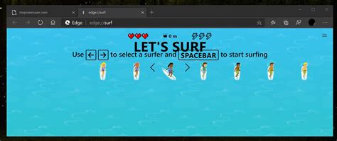 Cool Edge surf game now offered when you are unable to connect