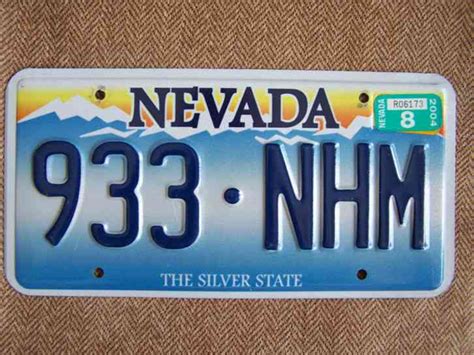 2004 Nevada license plate 115 Grams