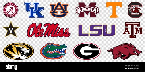 Sec College Team Logos