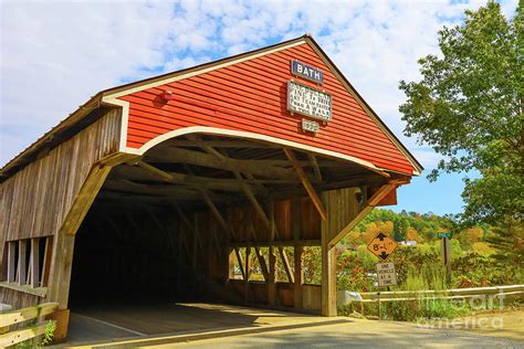 Bath Covered Bridge Bath New Hampshire Photograph by Edward Fielding ...