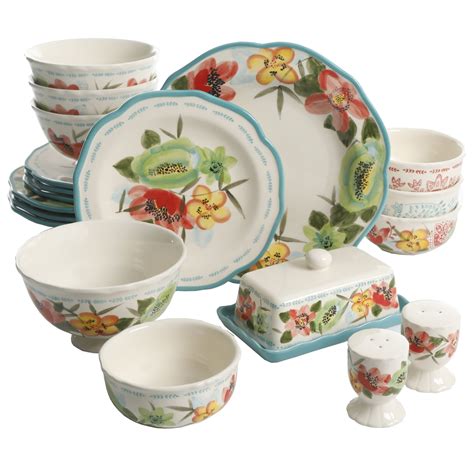 The Pioneer Woman Dinnerware Set, Vintage Bloom, 20 Pieces - Walmart.com