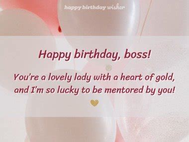 Birthday Wishes For Boss Lady