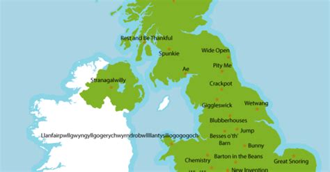 Rude Place Names Uk Map - Vanya Jeanelle