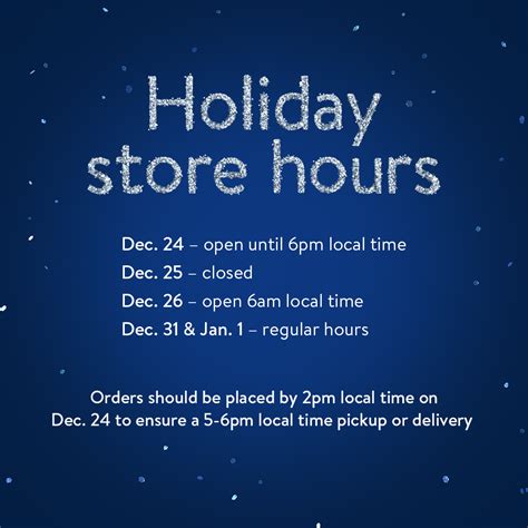 Walmart on Twitter: "Happy Holidays! Check out our store hours for the ...