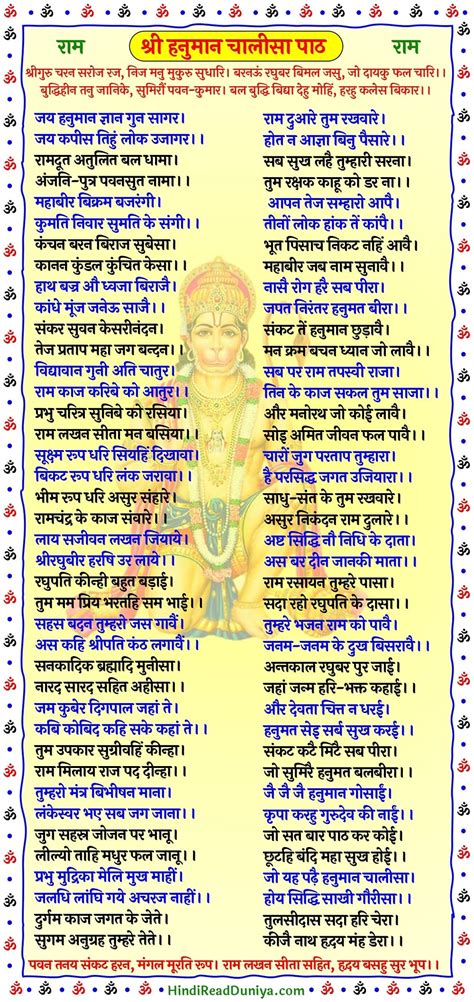 Hanuman Chalisa In Hindi