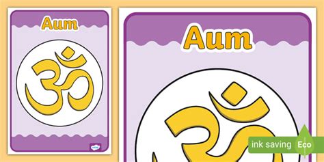 Aum (Om) Display Posters (Teacher-Made) - Twinkl