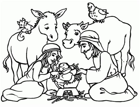 Free The Birth Of Jesus Coloring Page, Download Free The Birth Of Jesus Coloring Page png images ...